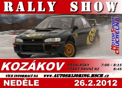 Příznivce motorů v neděli potěší Rallyshow na Kozákově