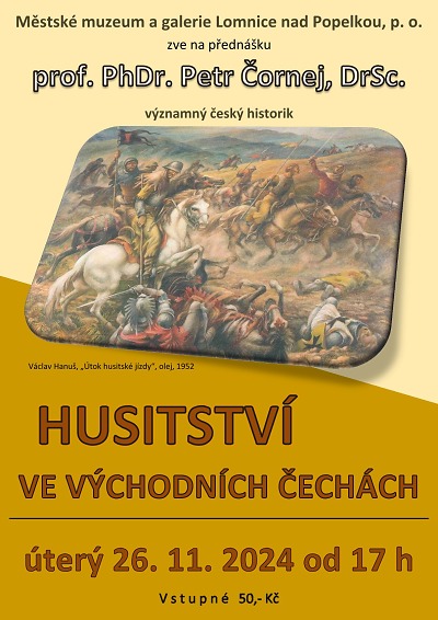 Přednášky v lomnickém muzeu završí Husitství ve Východních Čechách