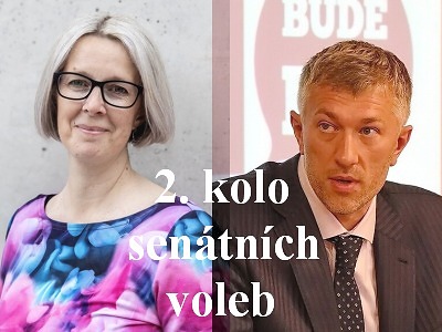 Do druhého kola senátních voleb postupují Kroupa a Mlejnková