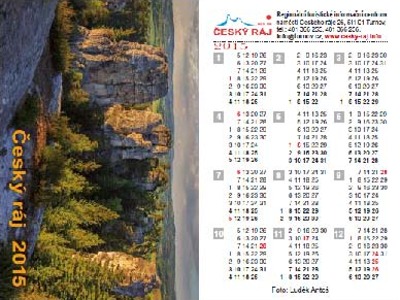 Kalendářík Český ráj 2015 byl oceněn na veletrhu Regiontour