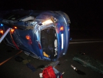 Nehoda na silnici I/35 u Turnova, která skončila smrtí řidiče