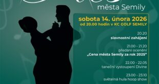 Ples města Semily pořádají posedmnácté v KC Golf