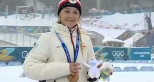 Olympijskou medaili získala i biatlonistka Tereza Voborníková