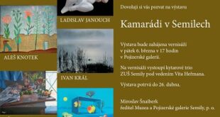Kamarádi v Semilech je nová výstava v Pojizerské galerii