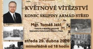 Přednáška Tomáše Jakla připomene závěr 2. světové války