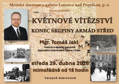 Přednáška Tomáše Jakla připomene závěr 2. světové války