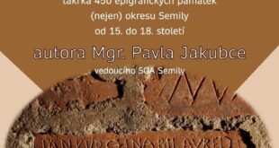 Knižní katalog Historické nápisy kolem nás představí Pavel Jakubec