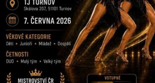 Mistrovství České republiky v tancích se tentokrát koná v Turnově