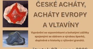 Nejen o vzácných achátech bude v Lomnici povídat Manfred Lindner