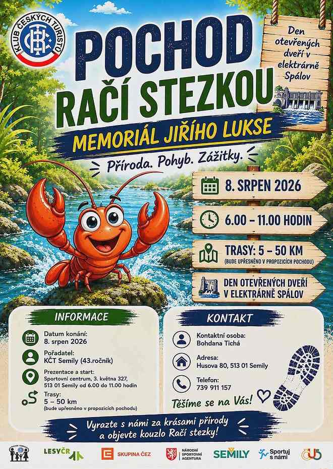 Plakát Pochod Račí stezkou 2026