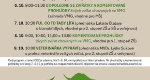 Oslavy Dne zvířat nabídnou pozorování ptáků, živá zvířata i přednášky